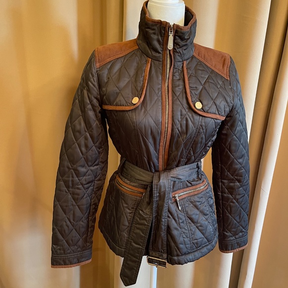 NEW! Vince Camuto Belted, Quilted Jacket Size Petite Small - Picture 4 of 15